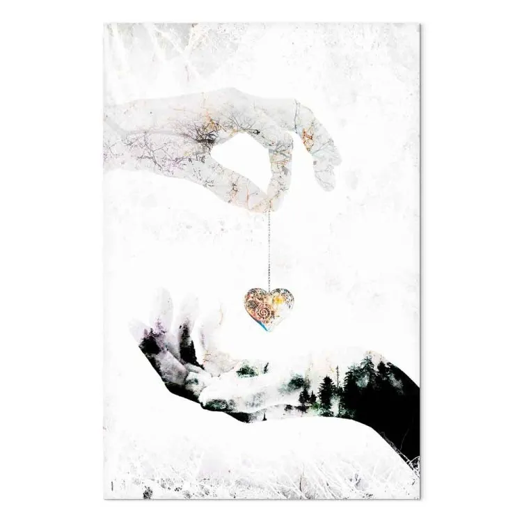 Gift of Love (1-part) - Heart on Hand as Romantic Background