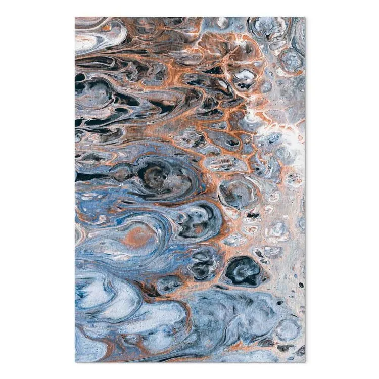 Abstract beach - artistic waves joining the sand