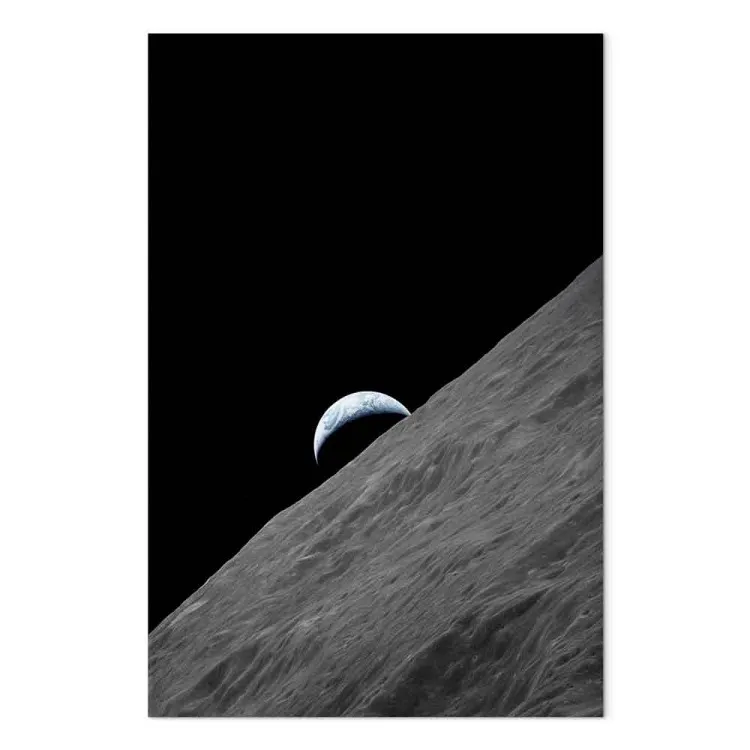 View of the Earth from the moon - a cosmic planet and cosmos landscape
