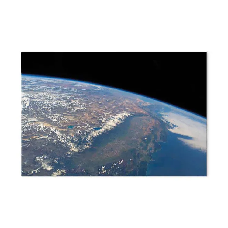 Continent and ocean satellite photo - a photo of the Earth from space