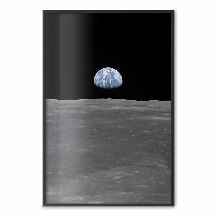 Far from Home - view from the moon to planet Earth in deep space