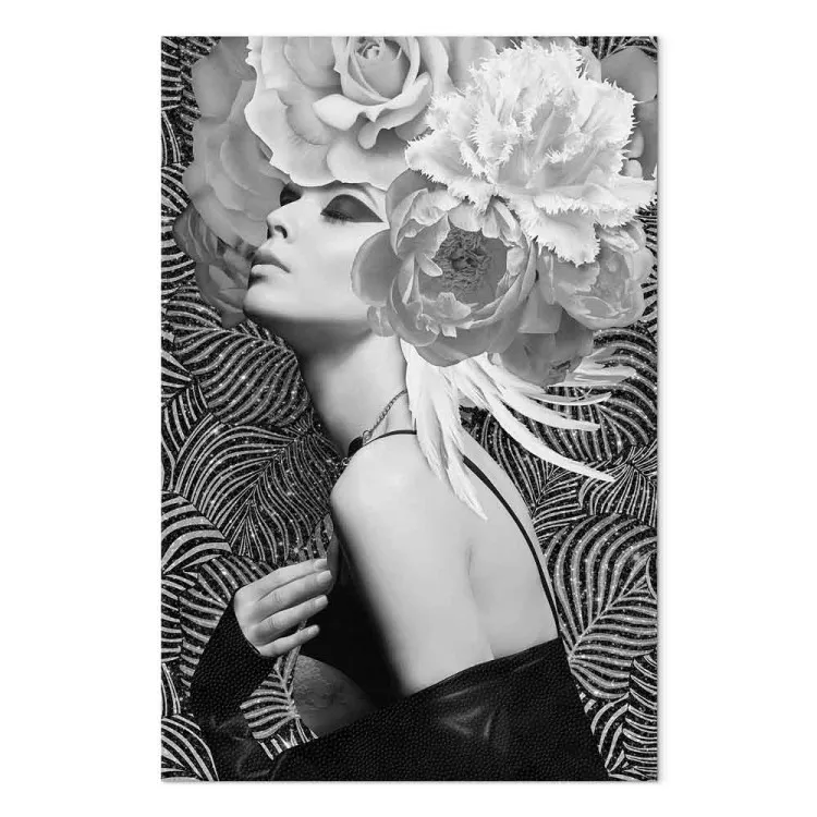Silver Princess (1-part) vertical - portrait of woman with flowers