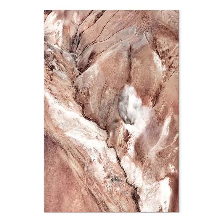 Meanders (1-part) vertical - abstract river landscape among rocks