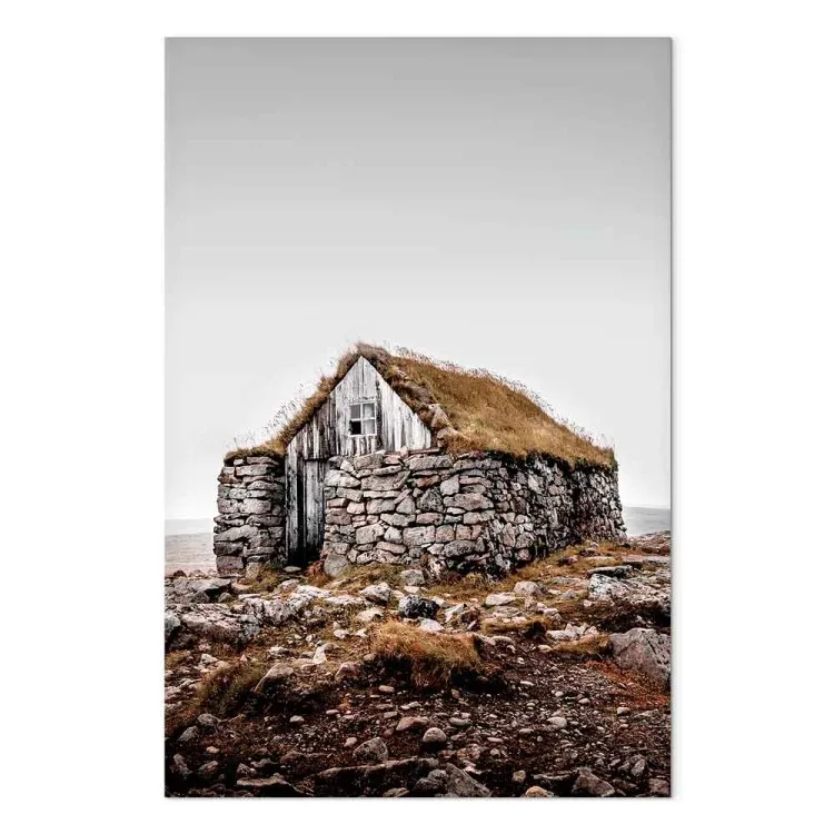 Stone Shelter (1-piece) Vertical - landscape of a stone house