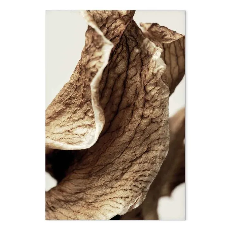 Wind Sculpture (1-piece) Vertical - leaf landscape in boho motif