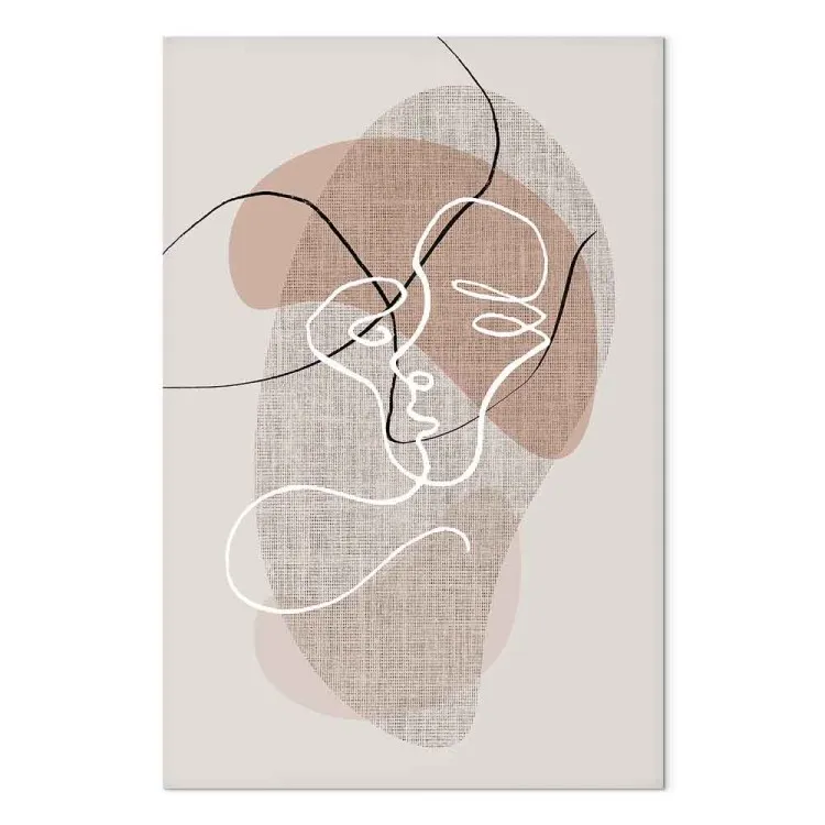 Reflective Morning (1-piece) Vertical - line art in a boho motif