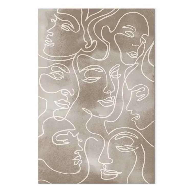 Unity in Diversity (1-piece) Vertical - minimalist line art