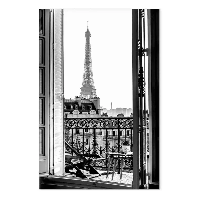 Balcony View (1-piece) Vertical - Paris city architecture