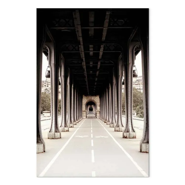 Bridge on Seine - sepia photograph of Paris architecture