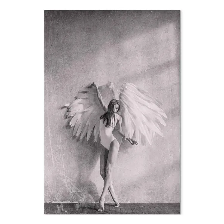 Winged (1-piece) Vertical - black and white woman with wings