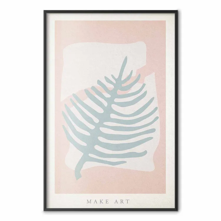 Creating Art - pastel-colored leaf in an abstract motif