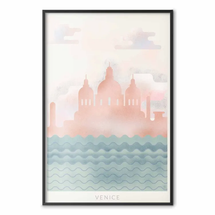Spring in Venice - pastel sea composition against architecture backdrop