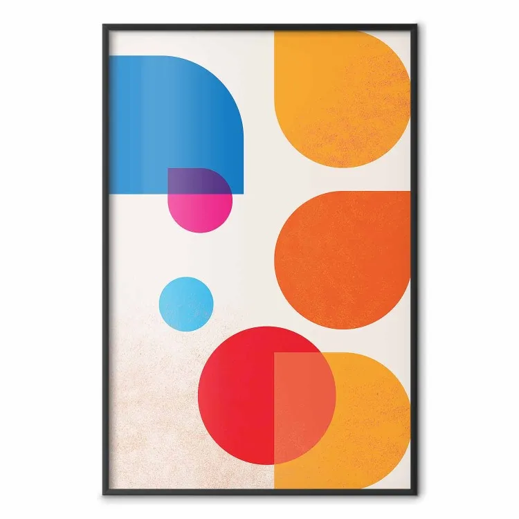 Colorful Harmony - colorful geometric figures in an abstract motif