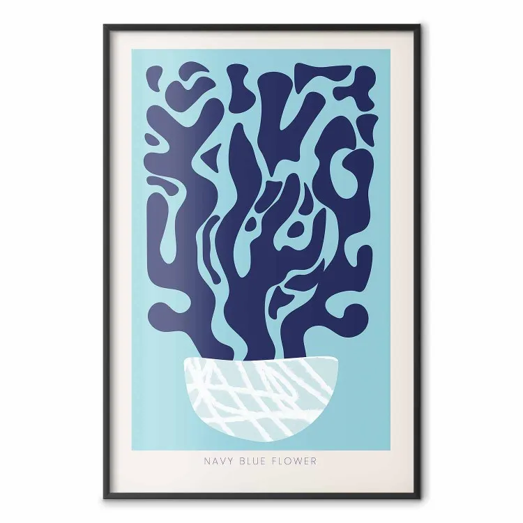 Navy Composition - English texts and an abstract plant