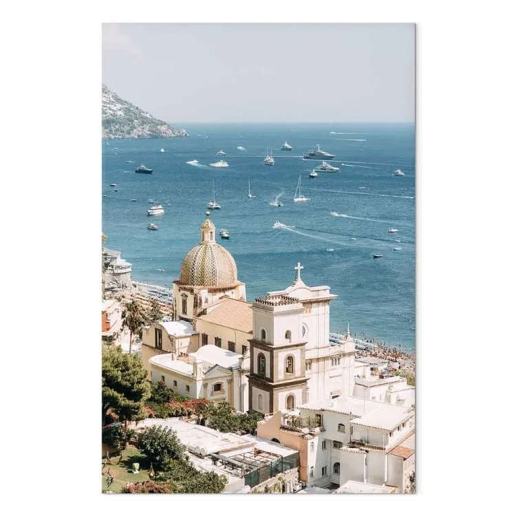 View from the coast - Sea landscape with the architecture