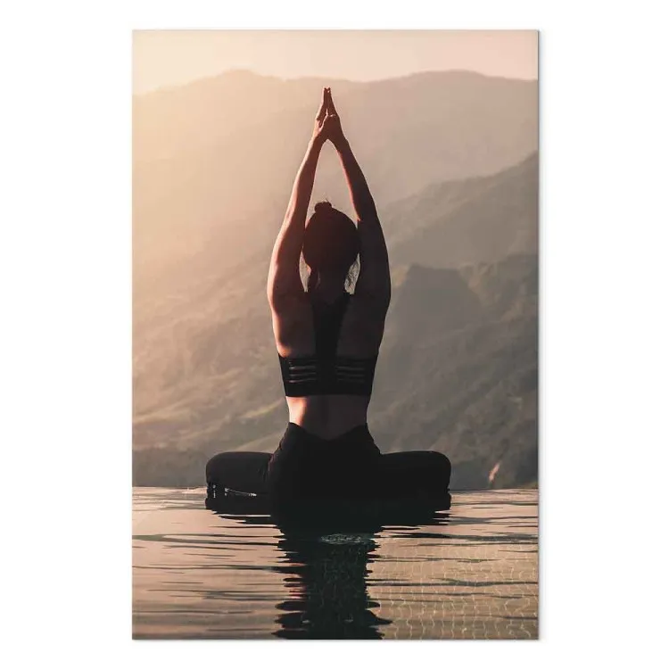 Mountain Relaxation (1-piece) Vertical - seated woman's back