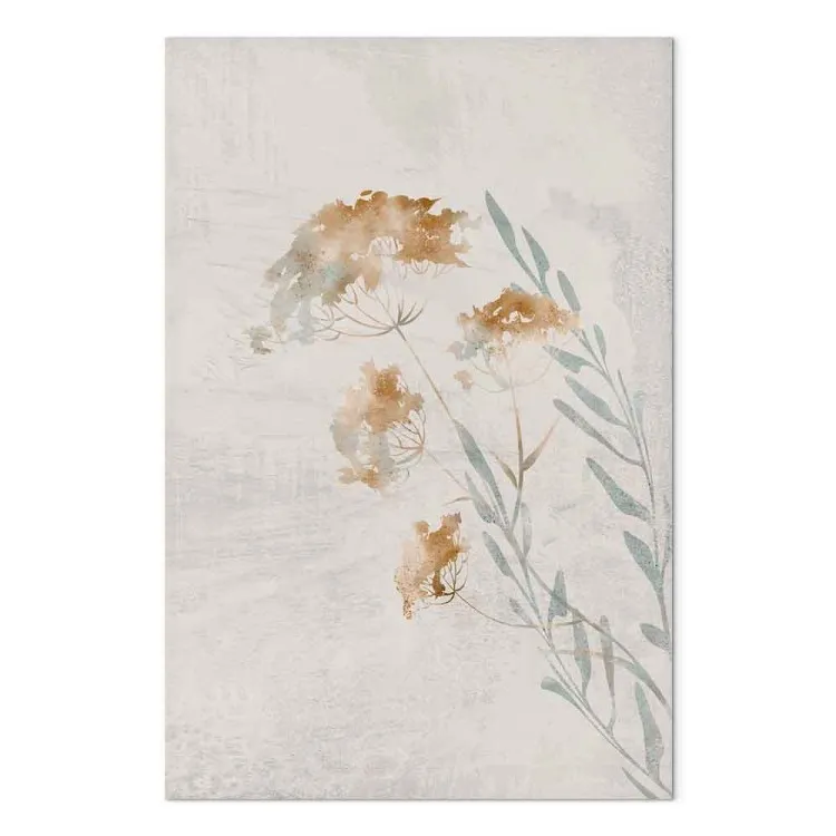 Spring Branches (1-piece) Vertical - plant landscape on a beige background