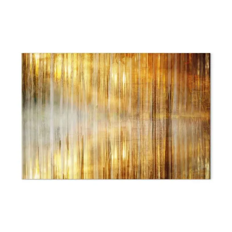 Morning Over the Bay (1-piece) Wide - abstraction in golden tones