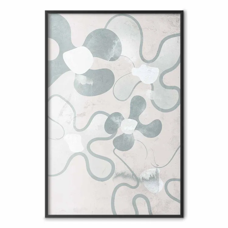 Blue Daisies - Abstract Shapes to Suggest Flowers