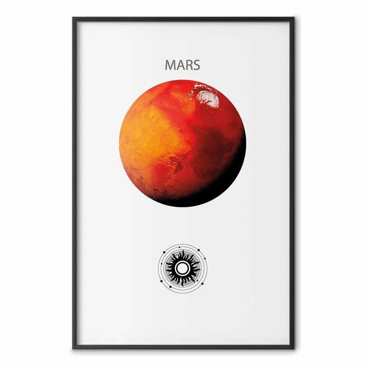 Red Planet - Mars and Abstract Composition with Solar System II